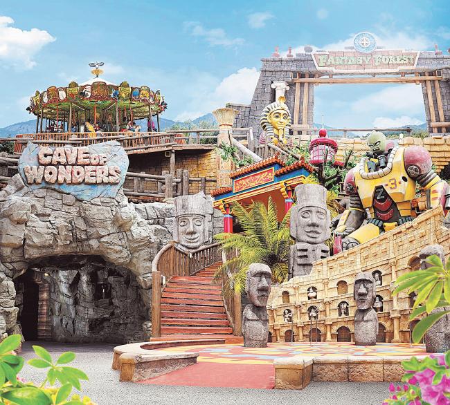 动漫影城内其中一个以梦幻森林为名的主题乐园。