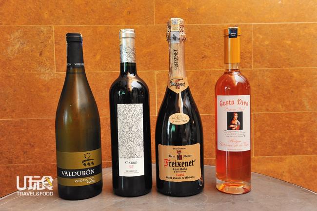 餐厅窖藏不少西班牙优质酒庄的葡萄酒，虽然知名度不高，品质却不差。