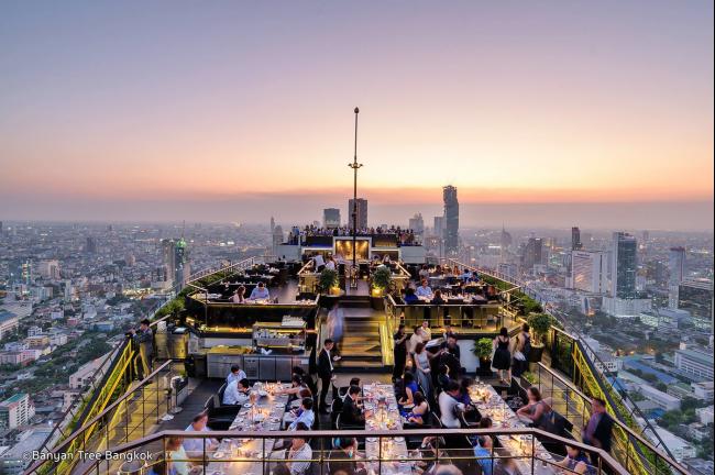 曼谷必游：360°无死角天空酒吧。