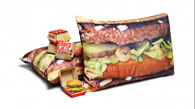 Big Mac 图案枕头套