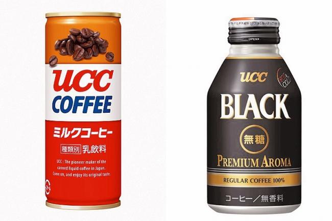 1969年推出的首瓶罐裝咖啡（中），配色至今未變，咖啡色是咖啡豆、白色是花朵，紅色則是果實。