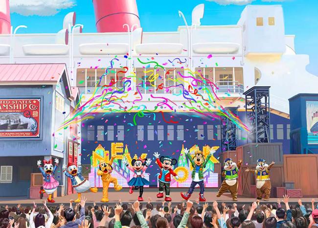 东京迪士尼海洋的「船坞边舞台」亦会有全新娱乐表演「哈啰！纽约」登场，双双以35周年庆期间限定的特别版内容为庆祝活动锦上添花。