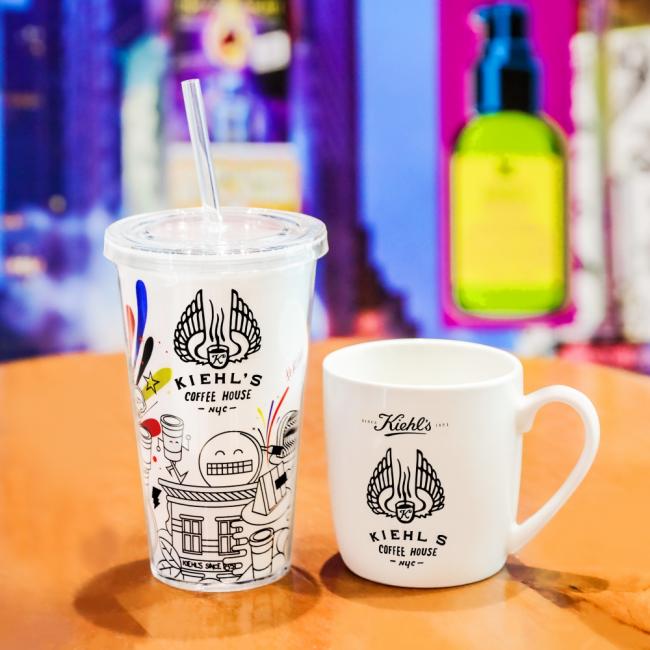 KIEHL’S COFFEE HOUSE 一周年环保杯组(吸管杯+KIEHL’S环保杯套–黑色) 售价：400台币（约53令吉）