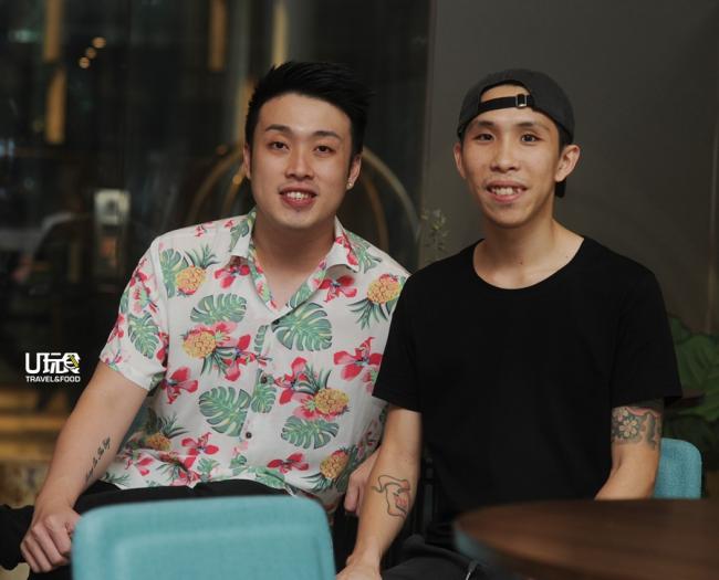 餐厅负责人刘顺摇（左）和主厨谢希。
