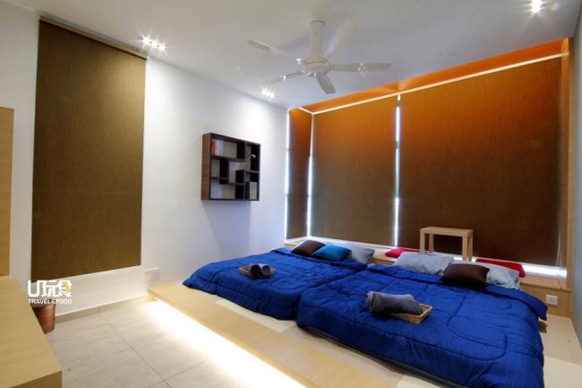 卧室以大自然色调为主，感觉温暖。
