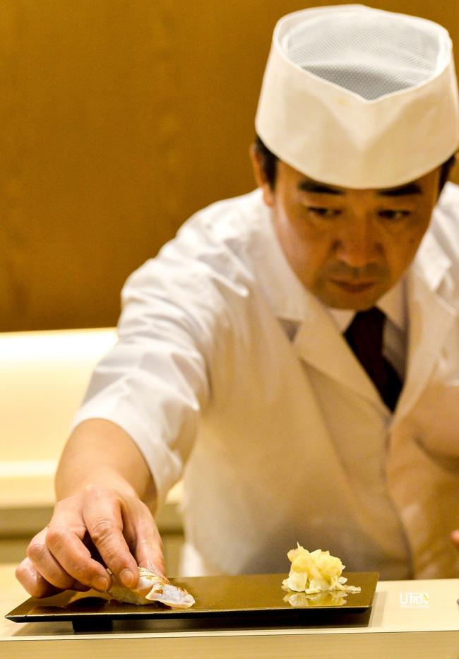 Sushi Hara主厨原田纯司称，准备Omakase每一个细节环环相扣，无所谓哪一个比较重要，新鲜的材料需要好的厨艺与刀工配合，才能呈现好料理。