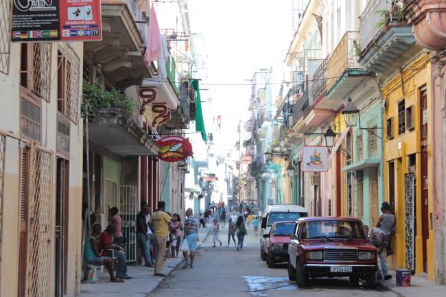 2014年，摄于古巴老城哈瓦那。