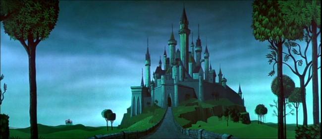 《睡美人》动画中的城堡。