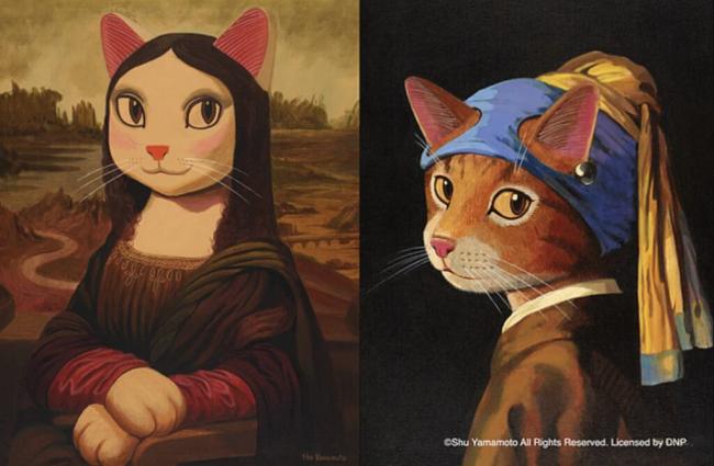 结合VR技术，“古典肖像猫”里的画作主角变得灵动多变。