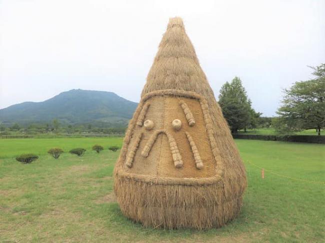2021年稻草艺术节展品——三角达摩。