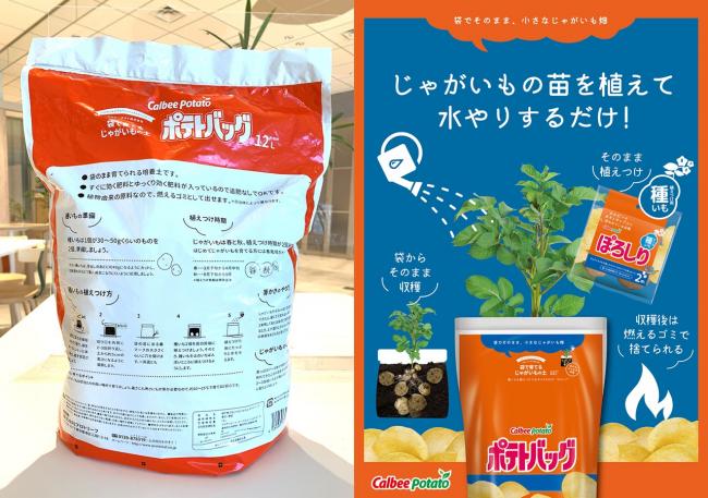 包装袋附有图说解释，只要消费者把体验包和种薯Porosiri带回家，按造步骤就能轻松种出马铃薯。