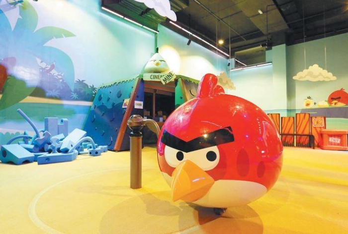 愤怒鸟主题乐园所有游戏设施围绕著《愤怒鸟》而设计。 （摄影：刘维杰）