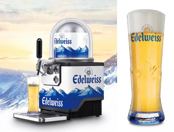 租借Edelweiss Blade啤酒机，宅家也能享用冰凉和清爽的Edelweiss生啤。