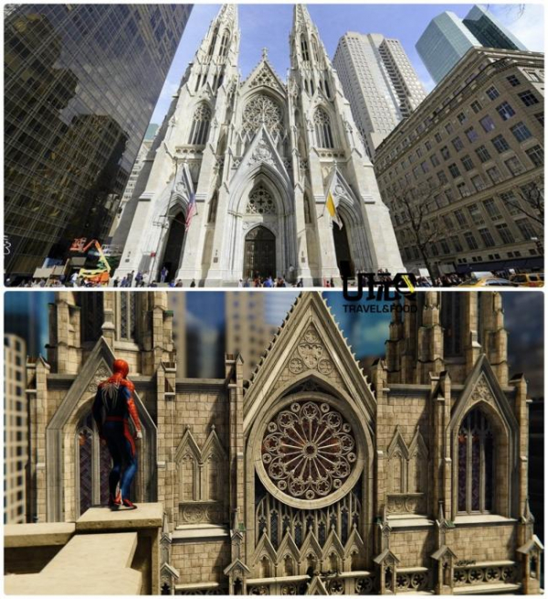 纽约圣巴特里爵主教座堂（St. Patrick's Cathedral）是当地主要观光景点之一。游客型玩家在经过时别忘了截图打卡！