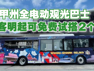 甲州全电动观光巴士 乘客明起可免费试搭2个月