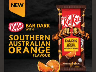 全新KitKat Bar Dark蕴含南澳血橙风味