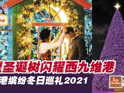 巨型圣诞树闪耀西九维港　香港缤纷冬日巡礼2021