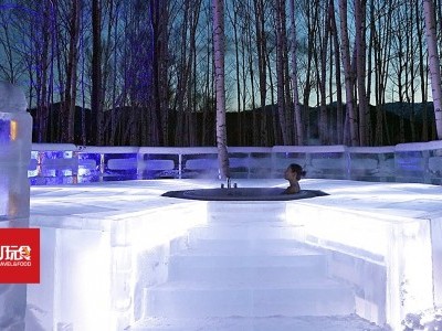 [北海道] 露天下的「冰之浴池」