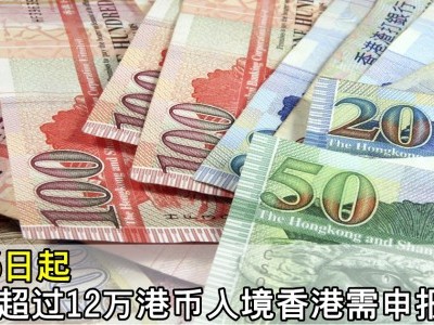 [香港] 携带超过12万港币入境需申报