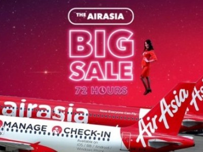 AirAsia 500万个免费机位 已开抢！