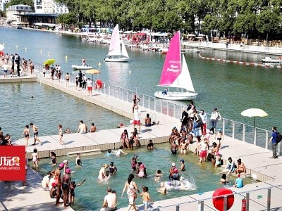 [法国] 巴黎运河成露天泳池 每天限1千人